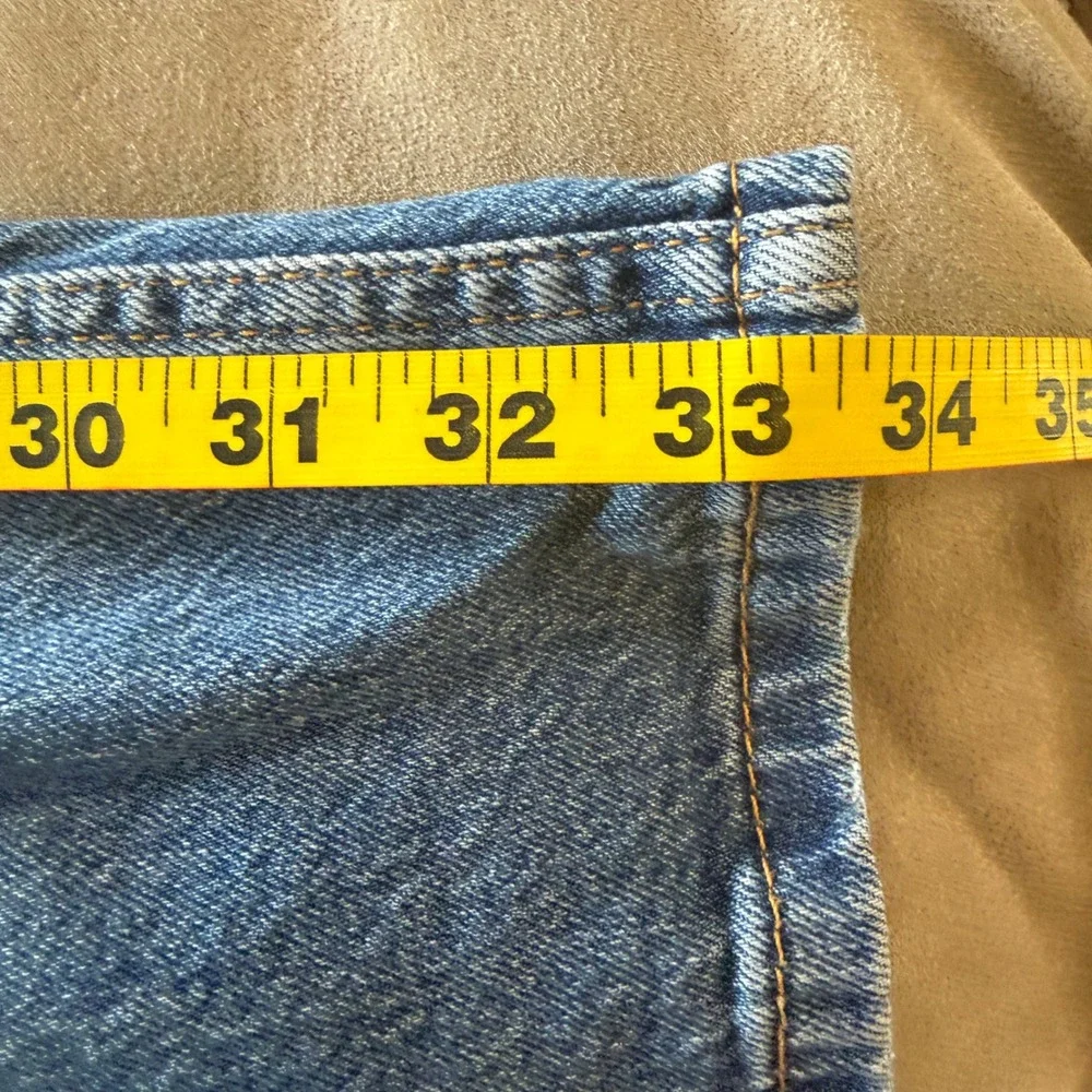 Levis 505 Regular‎ Fit Straight Leg Mens Jeans Blue Medium Wash 36x34 red tab
